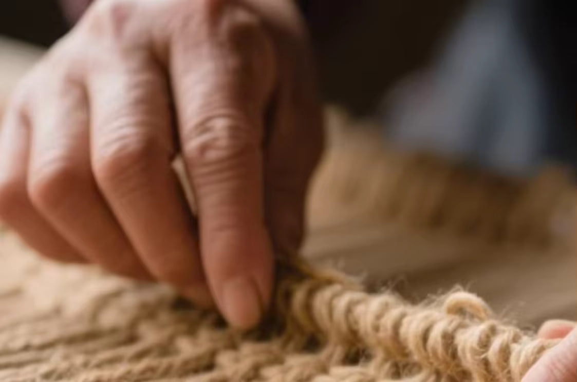 Handwoven Wabi-Sabi Jute Area Rug